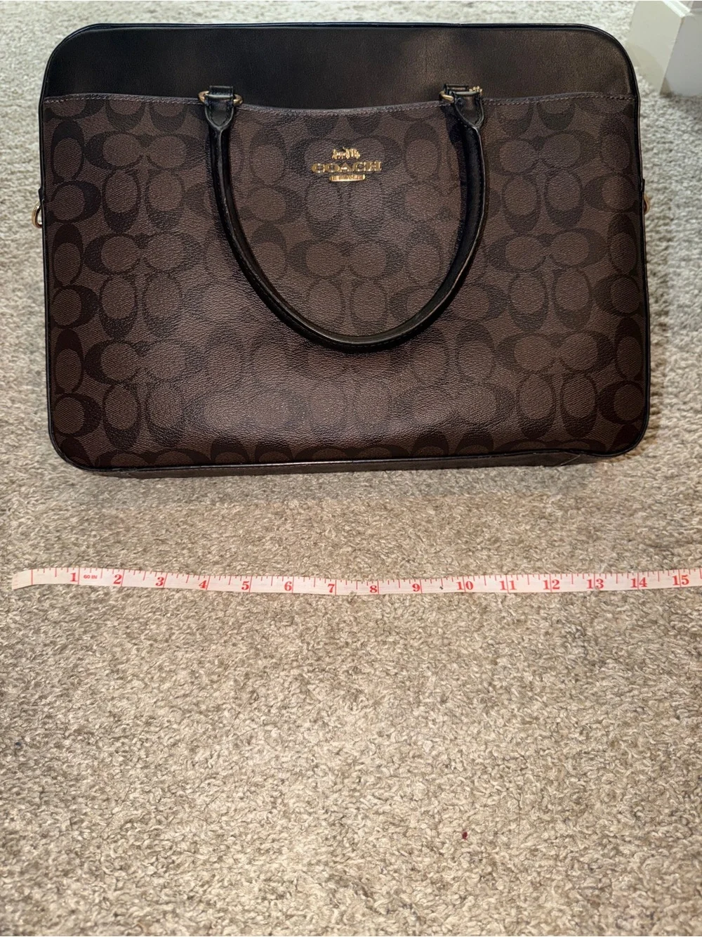 Coach satchel signature